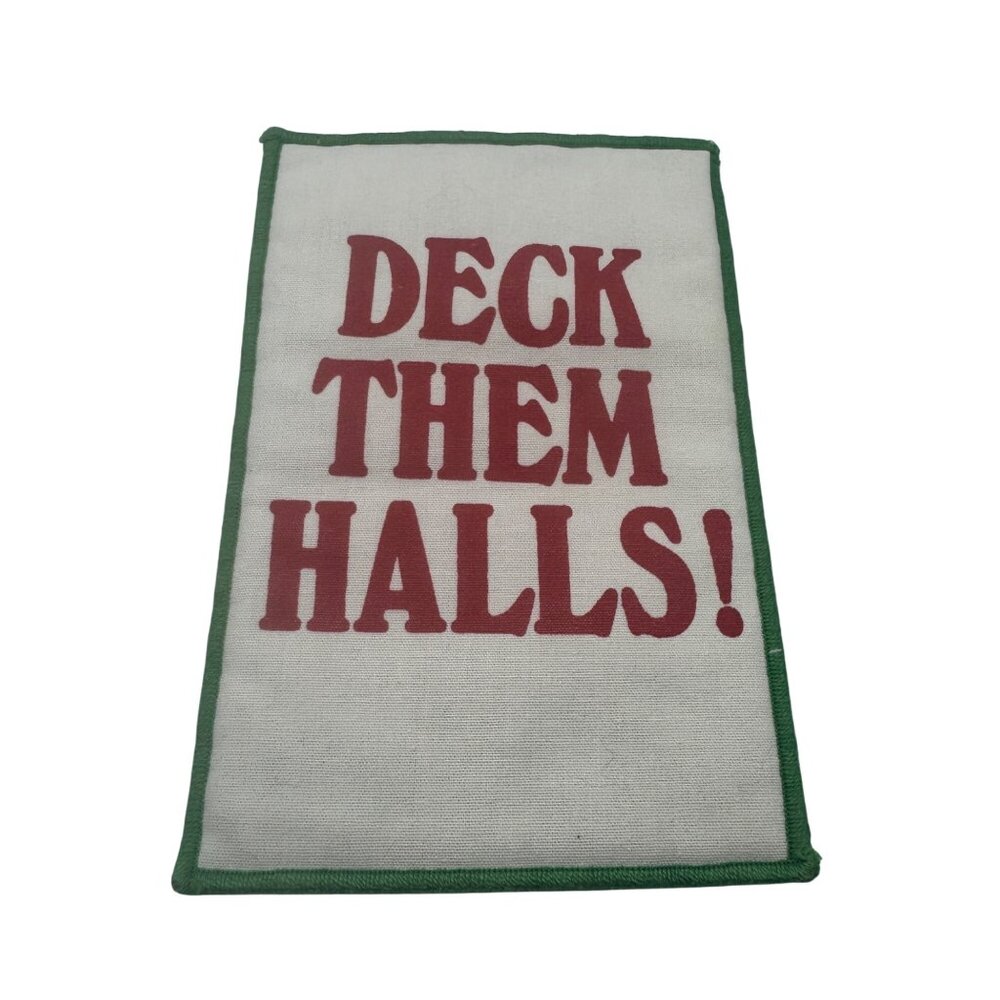 Now Designs Trivet Hot Pad Cotton Deck Them Halls 8.5x6